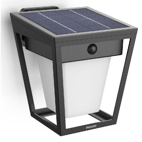 Philips Nissa UltraEfficient solární nástěnné LED svítidlo se senzorem černá