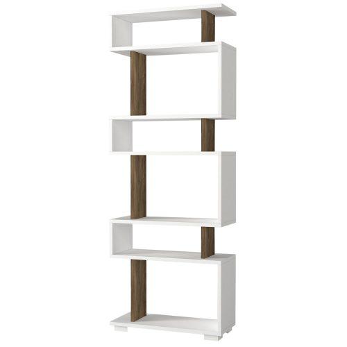 Knihovna Blok White Walnut