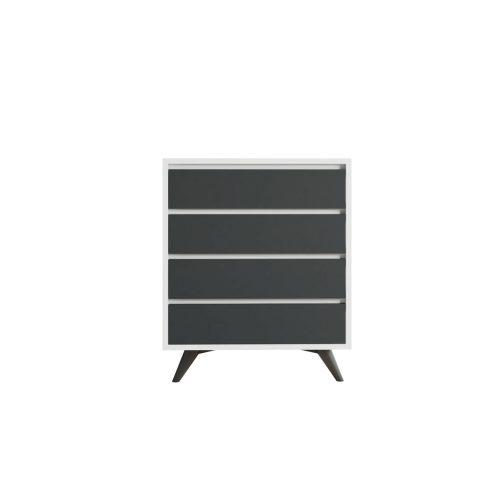 Komoda Suvera White and Anthracite