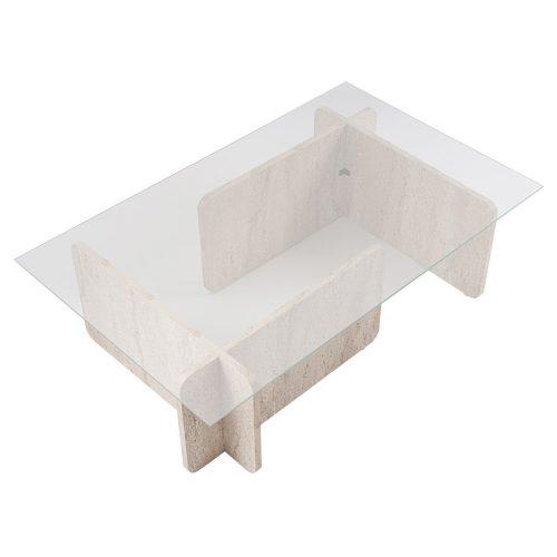 Konferenční stolek Flavio Travertine