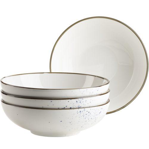 Mäser 4dílná sada misek Pintar White modré tečky 22 cm