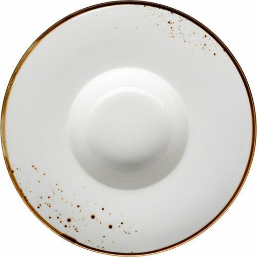 Mäser Gurmánský talíř Pintar White hnědé tečky 26 cm