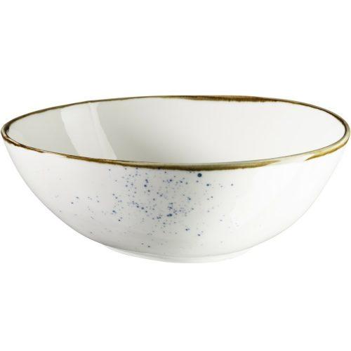 Mäser Oválná miska Pintar White modré tečky 22 x 19 cm