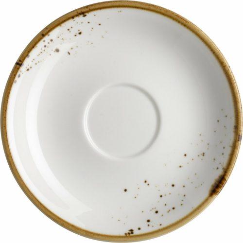 Mäser Podšálek na espresso Pintar White hnědé tečky 13 cm