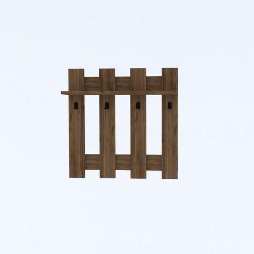 Nástěnný věšák Carina Walnut