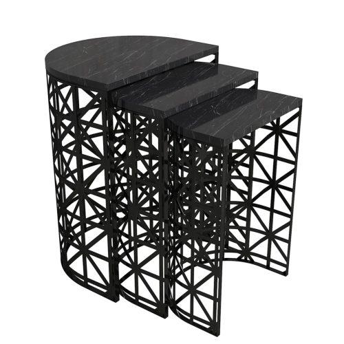 Odkládací stolek Stil Black Marble