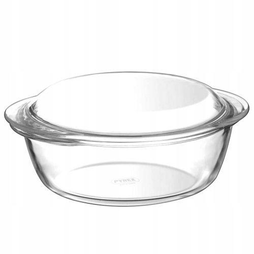Pyrex Skleněná zapékací mísa s víkem kulatá 3 l