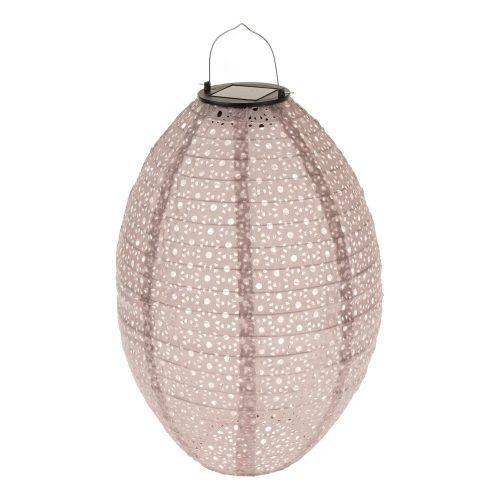Textilní vekovní lampion se solárním LED světlem