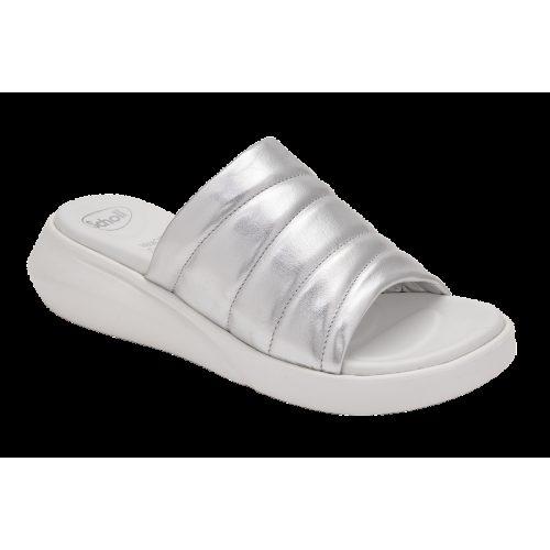 Scholl Pantofle Cuba stříbrná